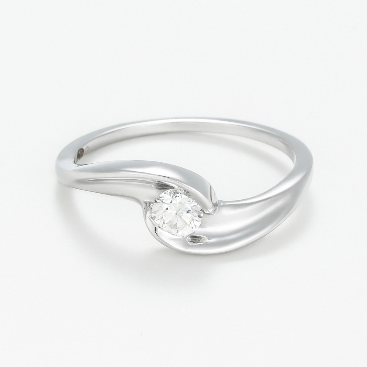 Bague "Apollon Brillant" Or blanc et Diamants