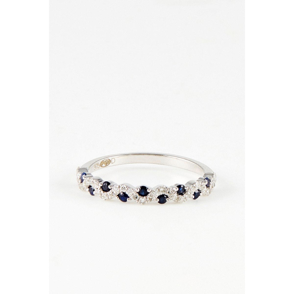 Bague "Apollon Lumineux" Or blanc et Saphir