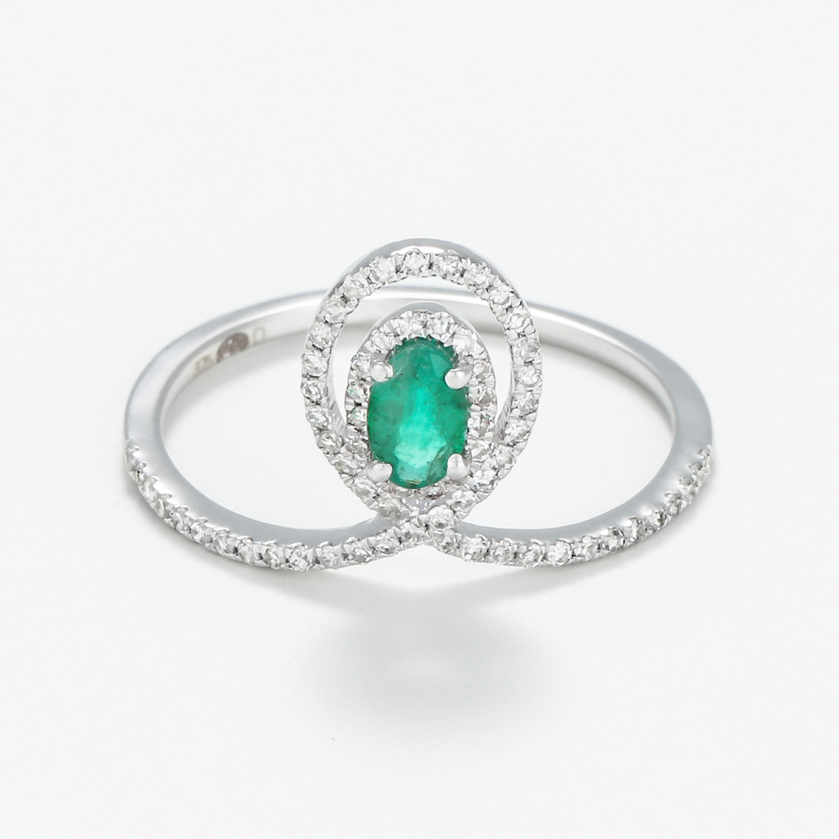 Bague "Apollon Noble" Or blanc et Diamants Bague "Apollon Noble" Or blanc et Diamants