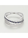 Bague "Appréciée" Or blanc et Saphir