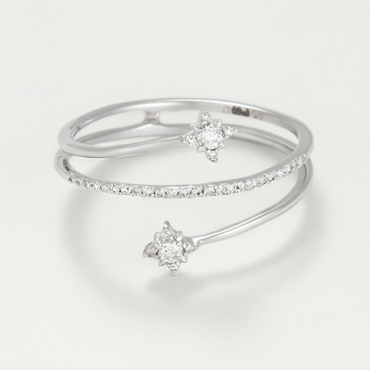 Bague "Appropriée" Or blanc et Diamants