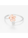 Bague "Ardente" Or bicolore et Diamant