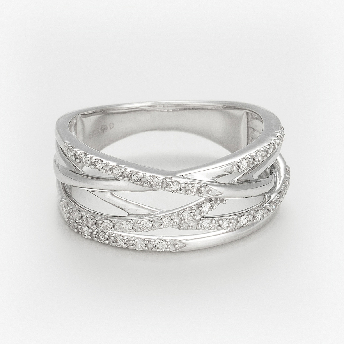 Bague "Ariane Pure" Or blanc et Diamant