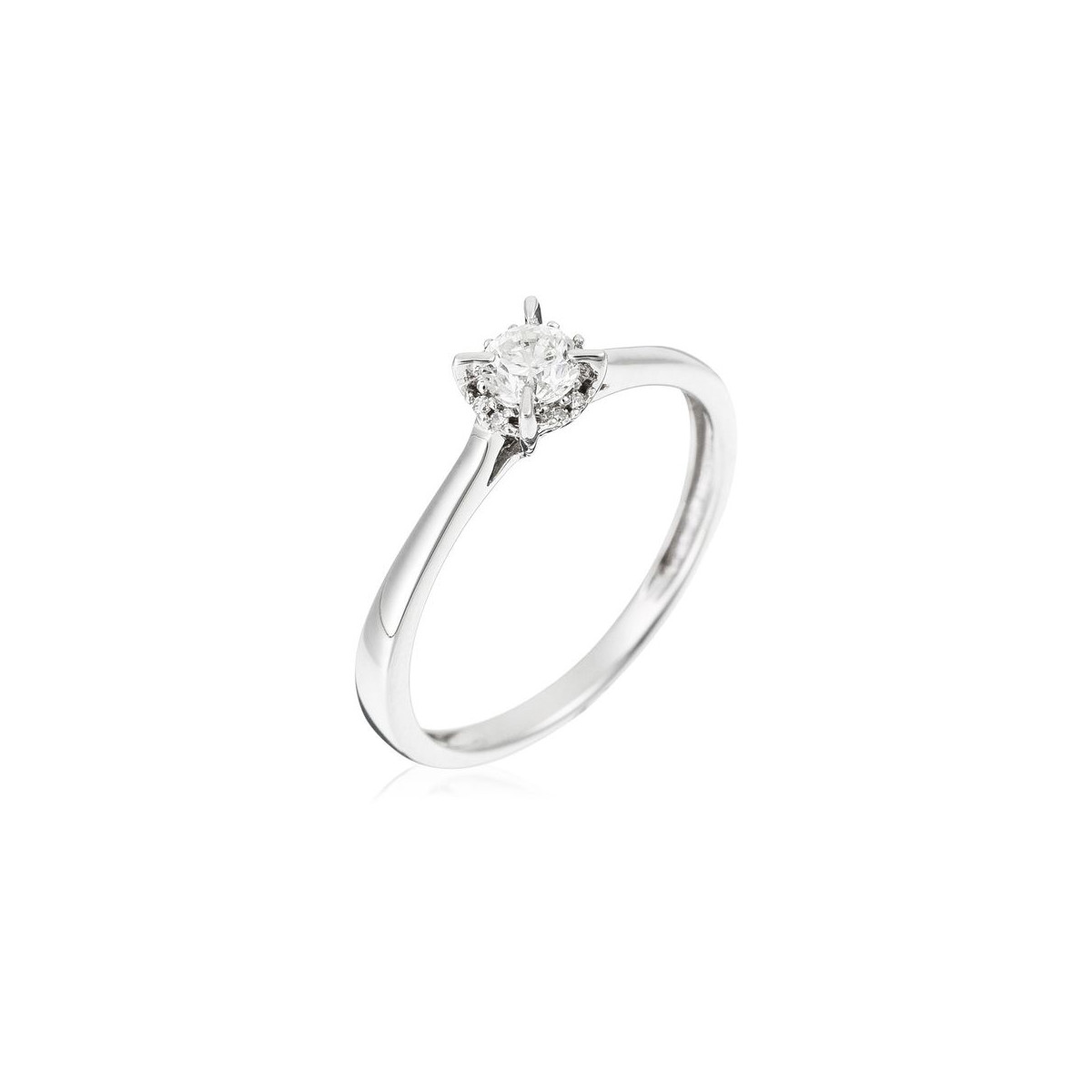 Bague "Attachement Antique" Or blanc et Diamant Bague "Attachement Antique" Or blanc et Diamant