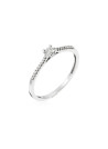 Bague "Attachement Éternel" Or blanc et Diamant
