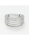 Bague "Authentique" Or blanc et Diamant