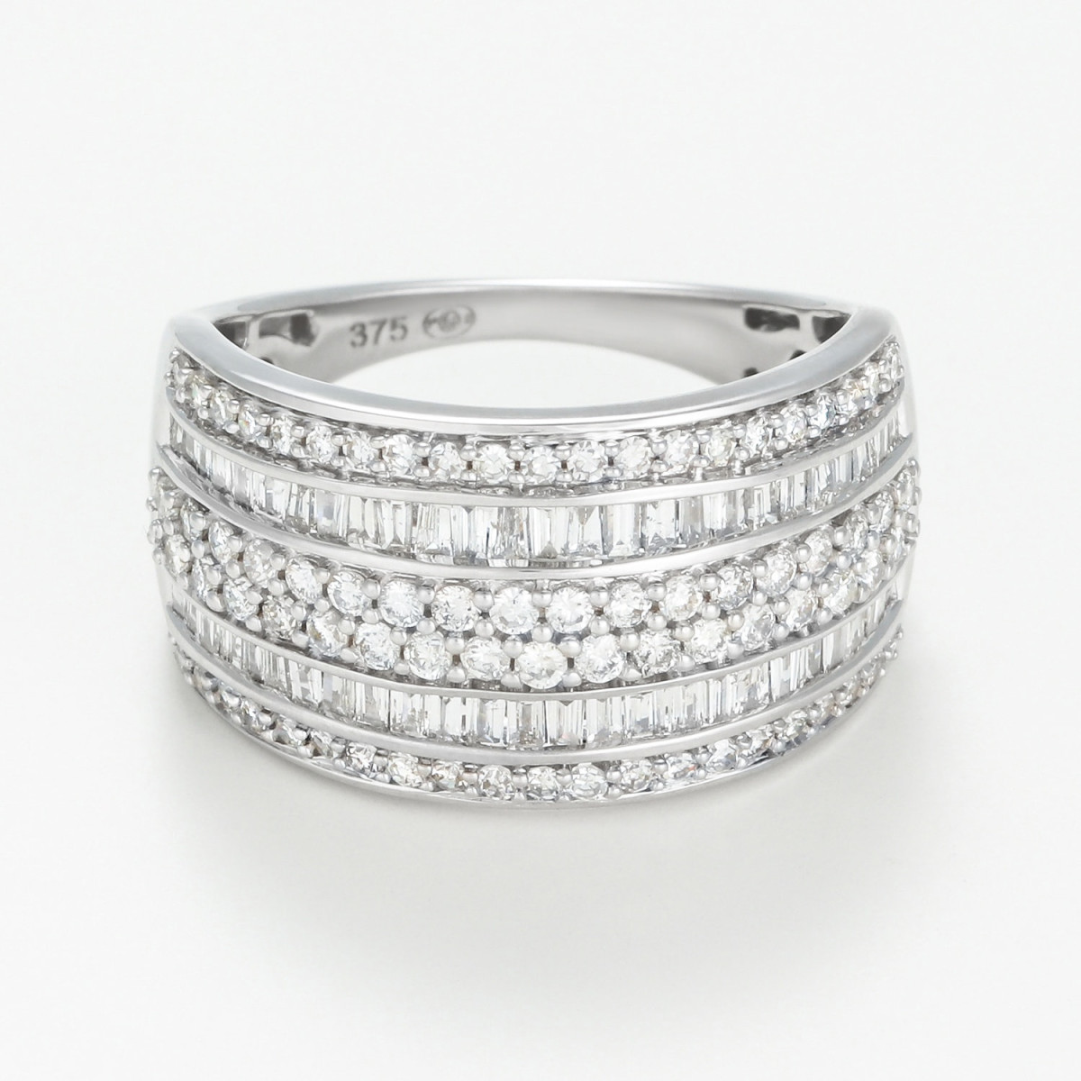 Bague "Bénie" Or blanc et Diamant
