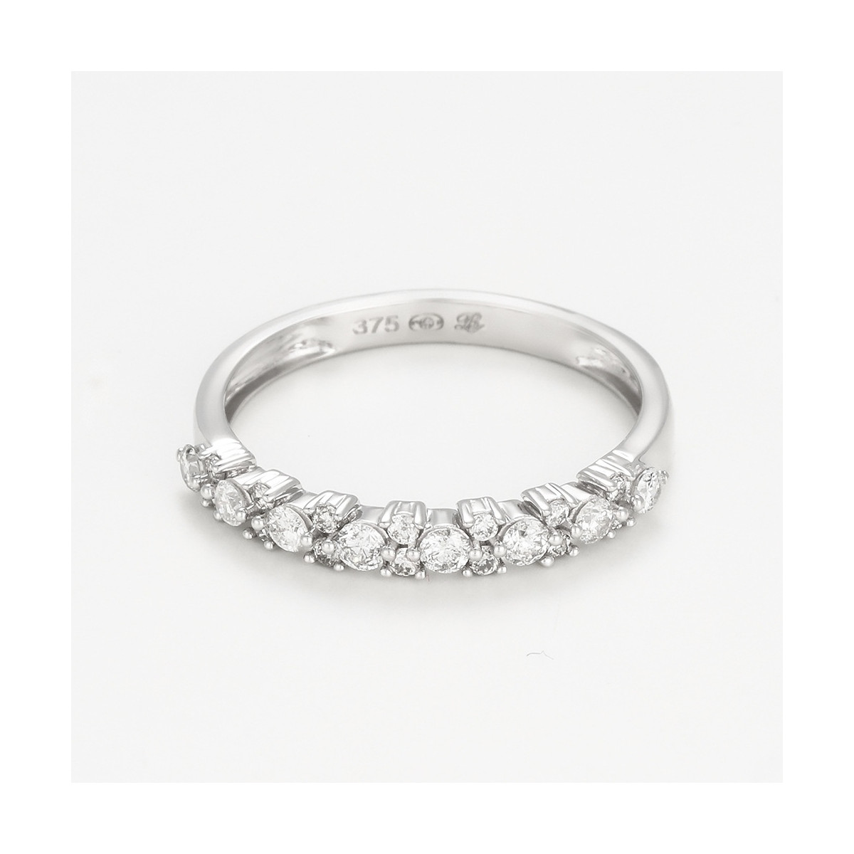 Bague "Câlin" Or blanc et Diamant Bague "Câlin" Or blanc et Diamant