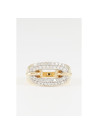 Bague "Captivante" Or jaune et Diamant