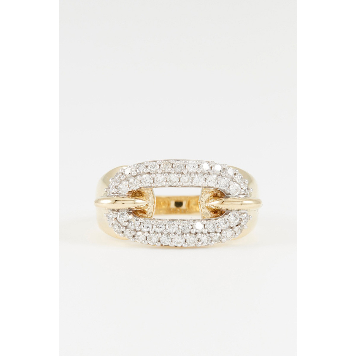 Bague "Captivante" Or jaune et Diamant
