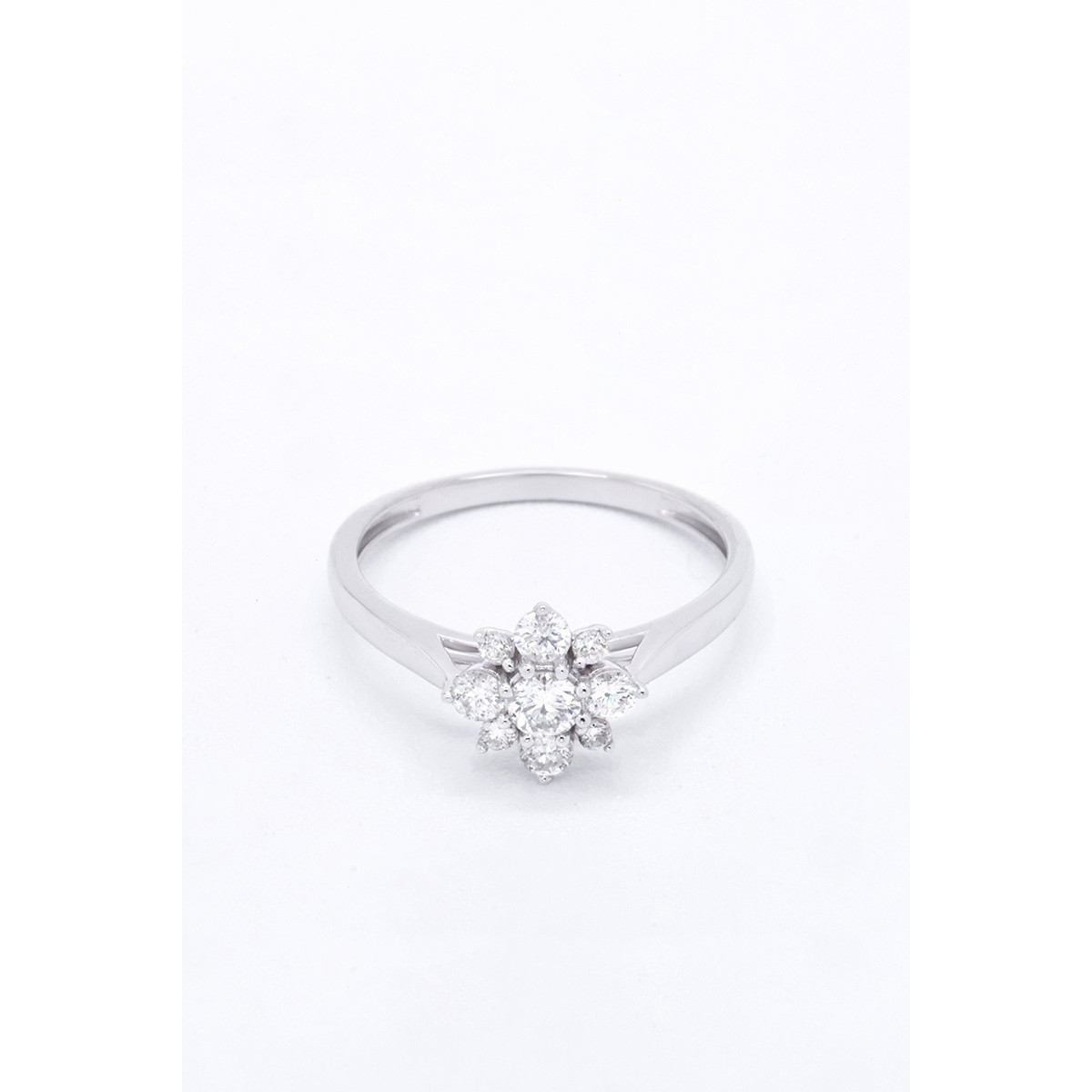 Bague "Chaleureuse" Or blanc et Diamant Bague "Chaleureuse" Or blanc et Diamant