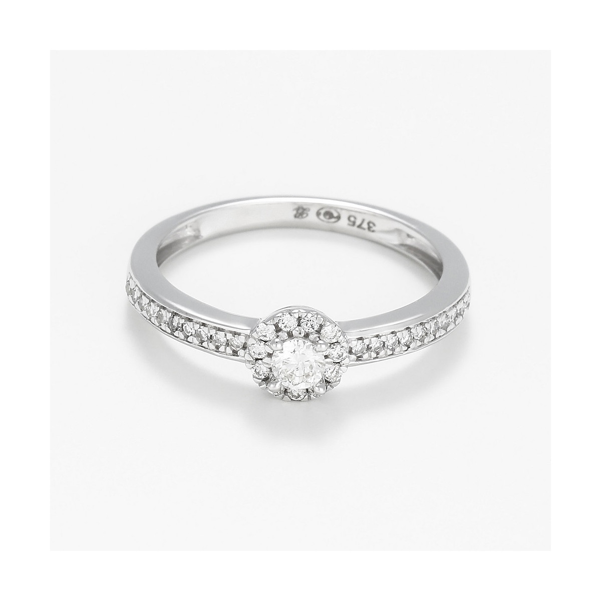 Bague "Charismatique" Or blanc et Diamant