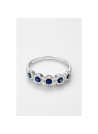 Bague "Charmante" Or blanc et Saphir
