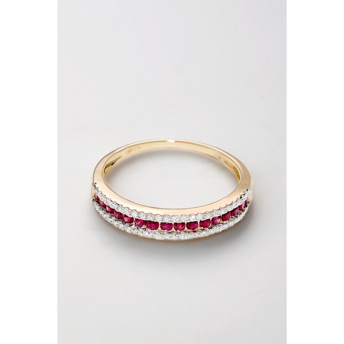 Bague "Charmeur" Or jaune et Rubis
