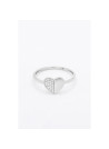 Bague "Chatoyante" Or blanc et Diamant