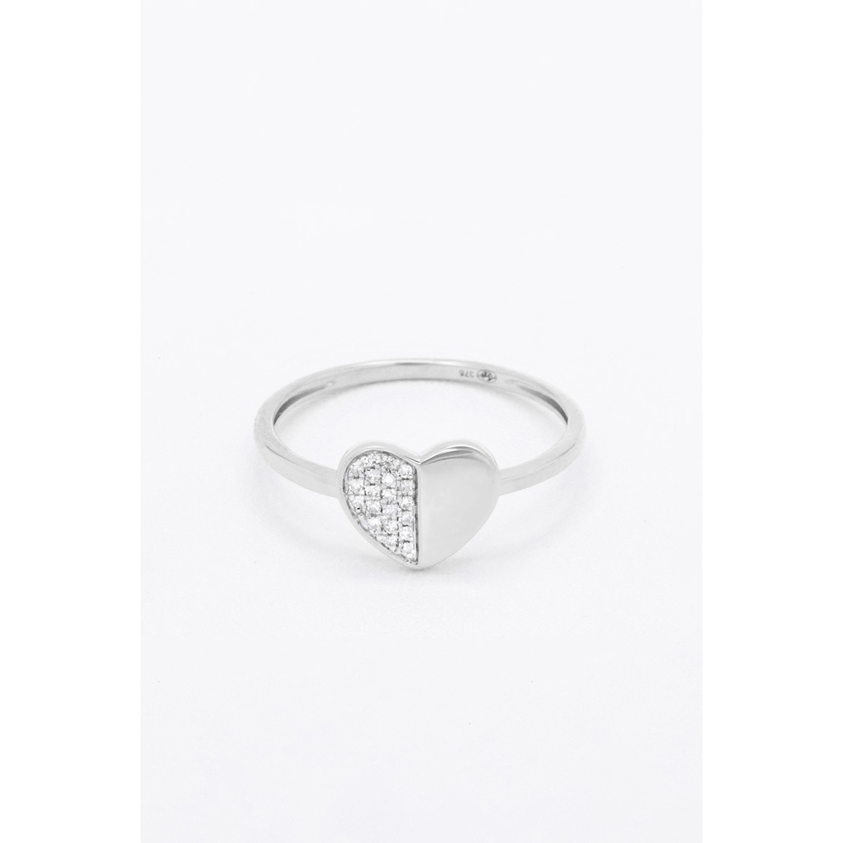 Bague "Chatoyante" Or blanc et Diamant