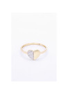 Bague "Chatoyante" Or jaune et Diamant