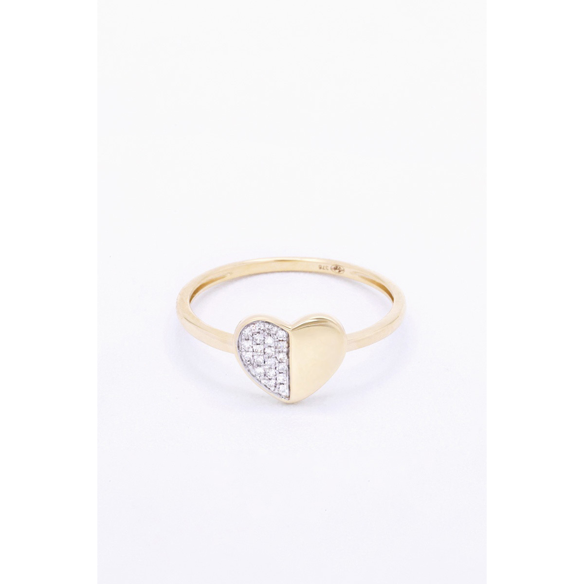 Bague "Chatoyante" Or jaune et Diamant
