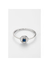 Bague "Chuchotante" Or blanc et Saphir