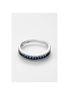 Bague "Chuchoté" Or blanc et Saphir