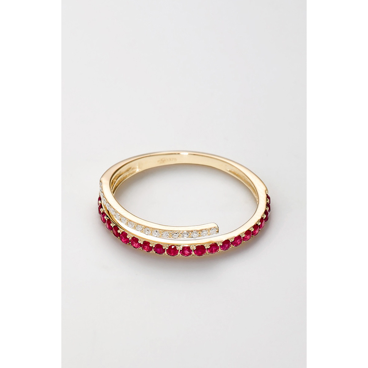 Bague "Colisée Majestueux" Or jaune et Rubis