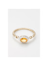 Bague "Compassion" Or jaune et Citrine