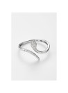 Bague "Complimentée" Or blanc et Diamant