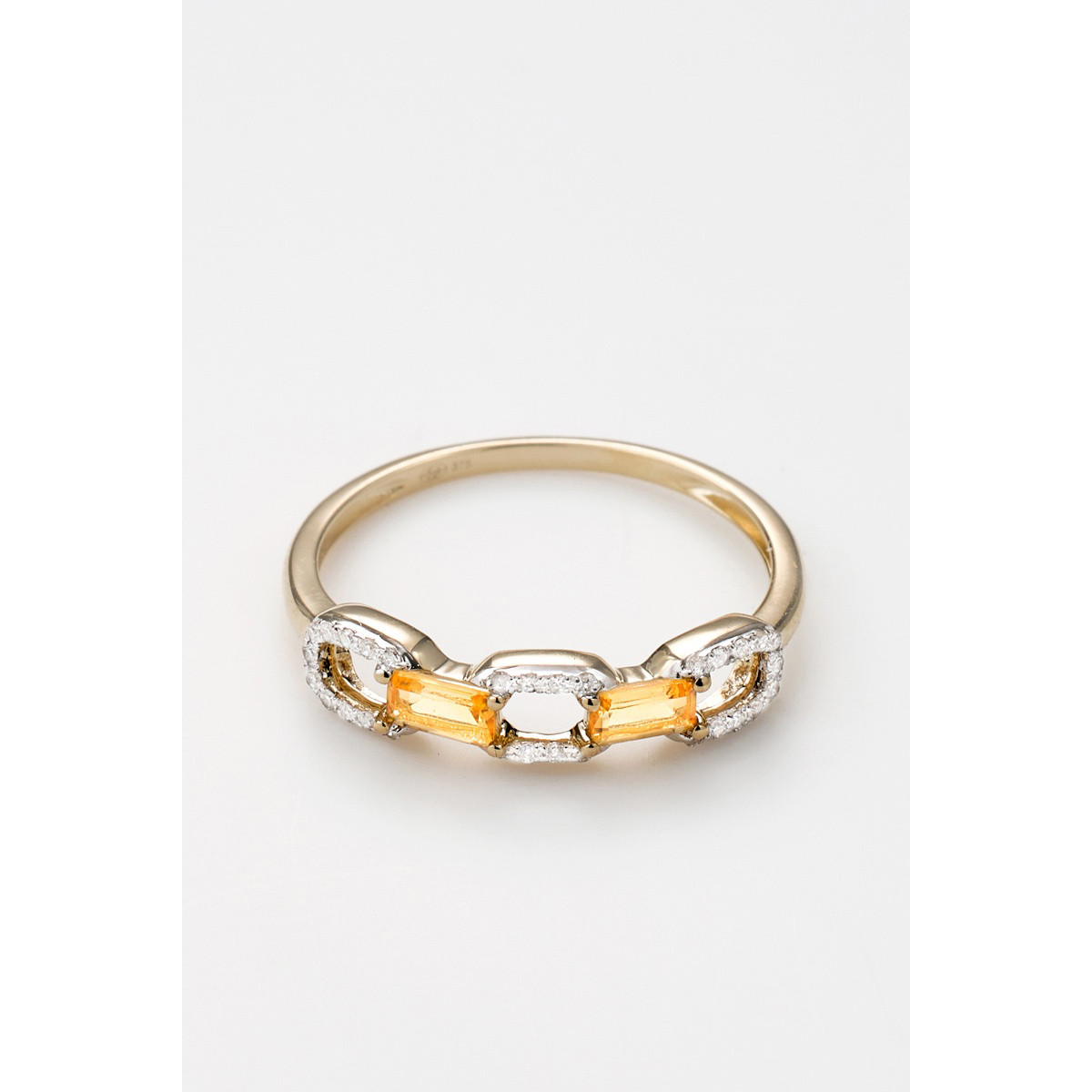 Bague "Confiance" Or jaune et Diamant