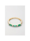 Bague "Confiante" Or jaune et Grenat