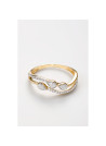 Bague "Confortable" Or jaune et Diamant