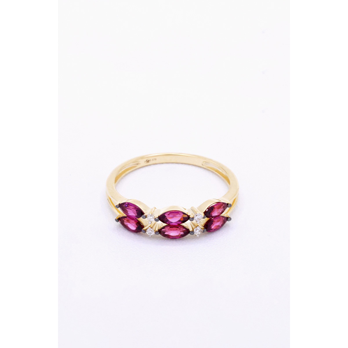 Bague "Conquérante" Or jaune et Rhodolite