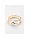 Bague "Contemplative" Or jaune et Diamant