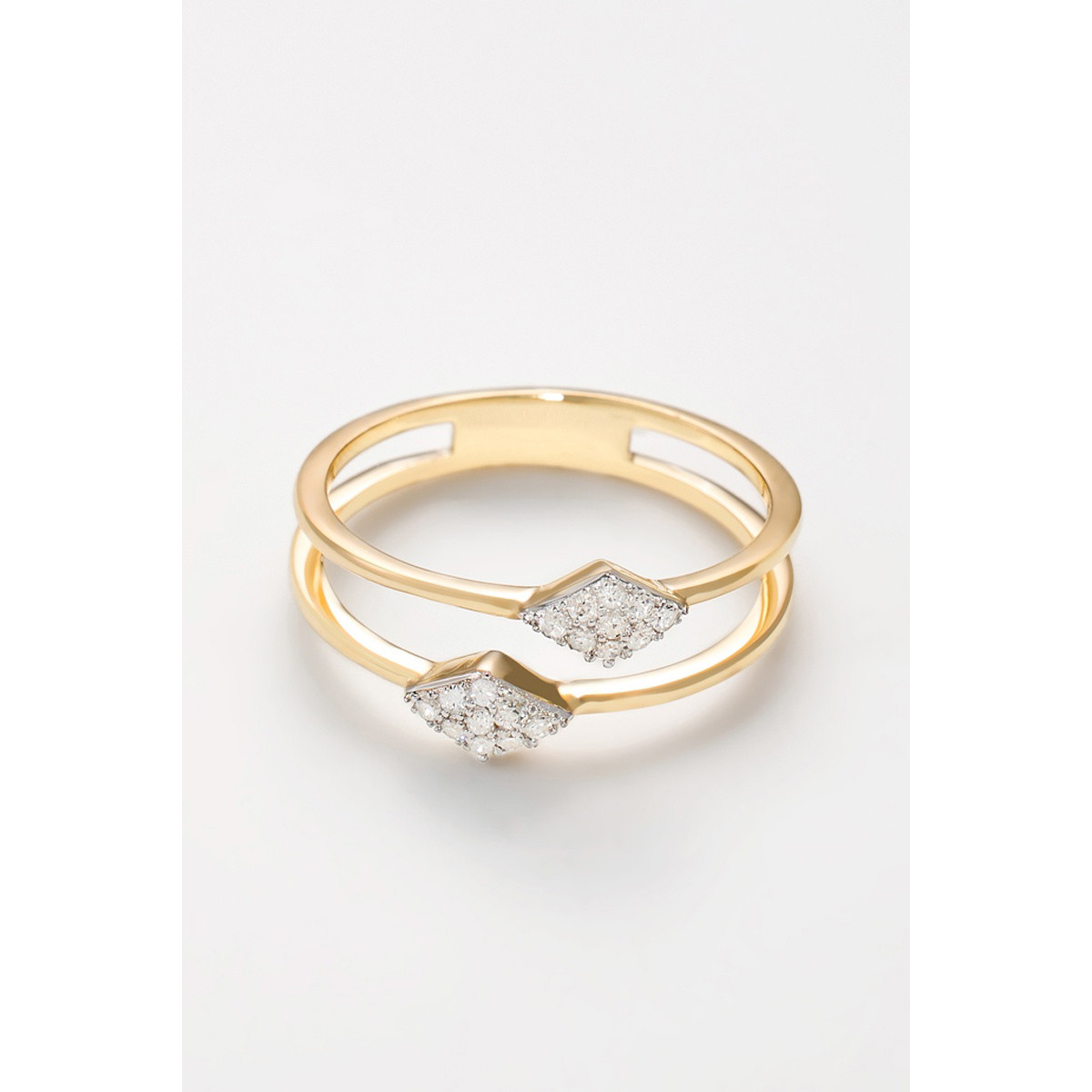 Bague "Contemplative" Or jaune et Diamant