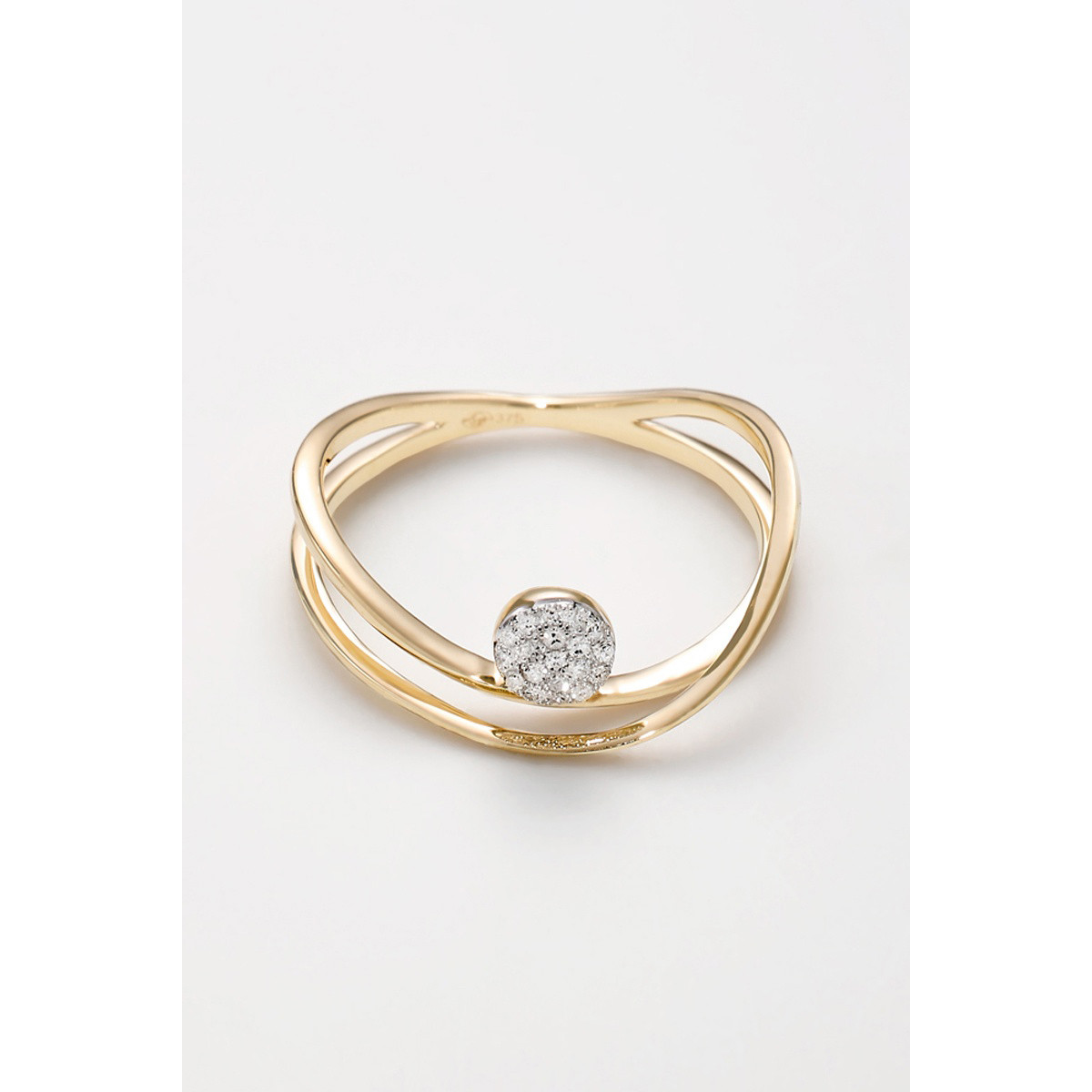 Bague "Convaincue" Or jaune et Diamant