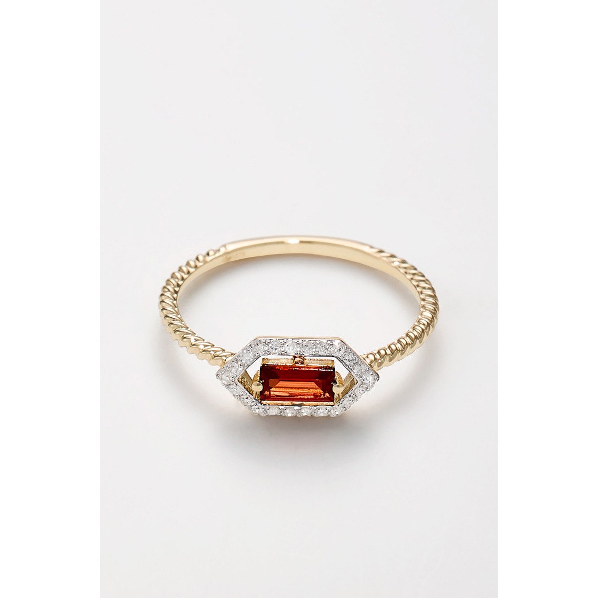 Bague "Coquette" Or jaune et GRENAT Bague "Coquette" Or jaune et GRENAT