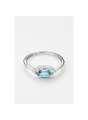 Bague "Coquin" Or blanc et Topaze