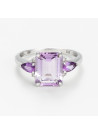 Bague "Délectable" Or blanc et Améthyste