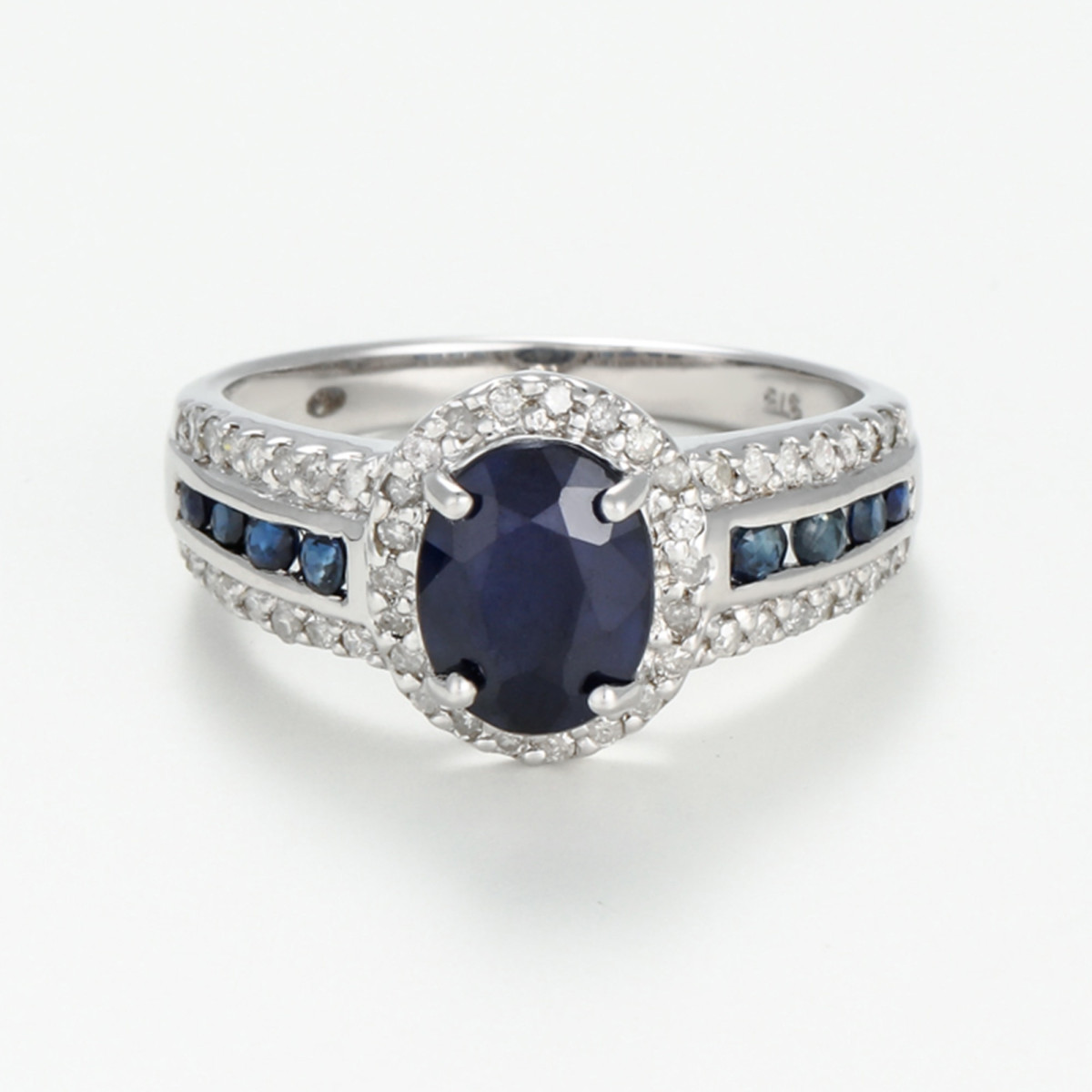Bague "Destin Enchanté" Or blanc et Saphir