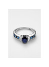 Bague "Destin Envoûtant" Or blanc et Saphir