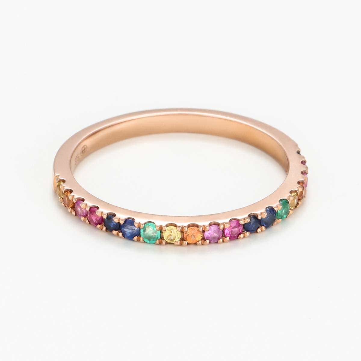 Bague "Douceur Majestueuse" Or rose et Saphir