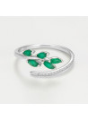 Bague "Douceur Sublime" Or blanc et Grenat