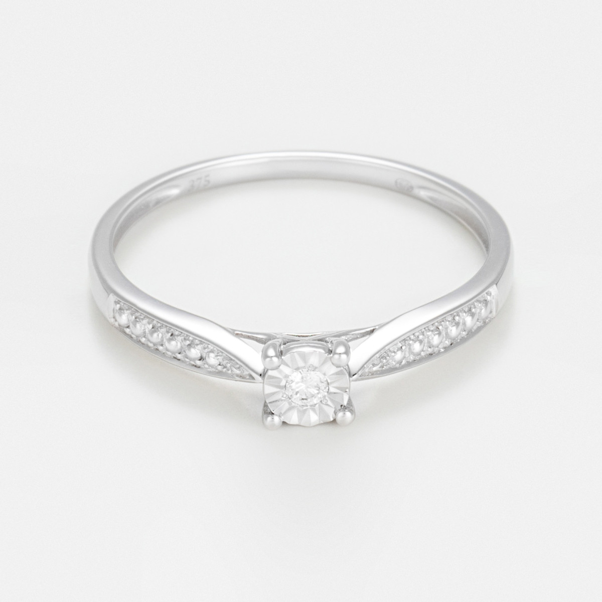 Bague "Drôle" Or blanc et Diamant
