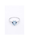 Bague "Écho Enchantée" Or blanc et Topaze