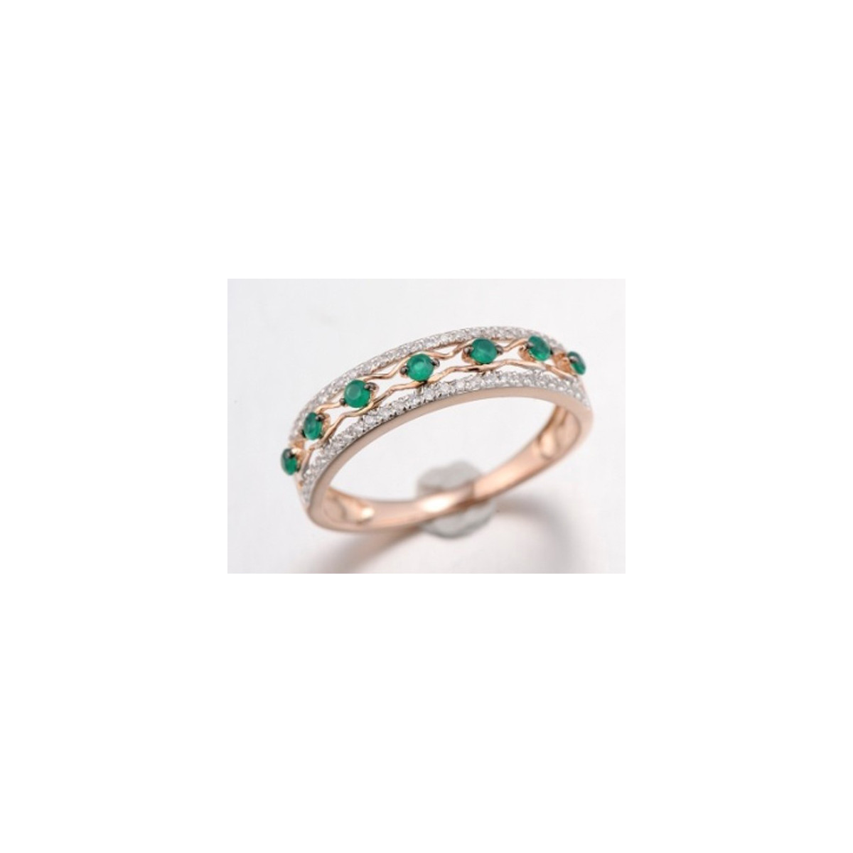Bague "Élue" Or blanc et Grenat Bague "Élue" Or blanc et Grenat