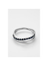 Bague "Émerveillée" Or blanc et Saphir