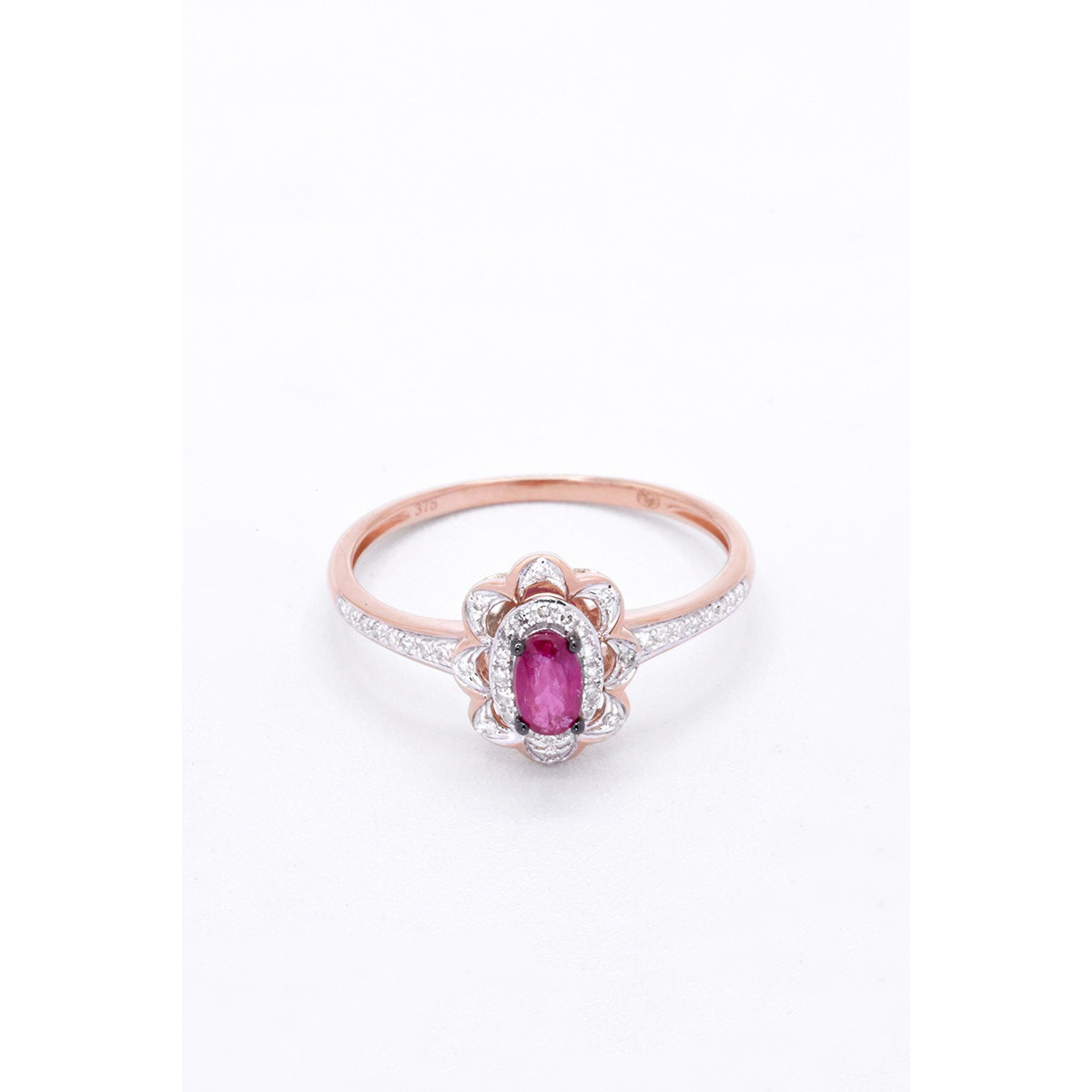 Bague "Énamourée" Or rose et Rubis Bague "Énamourée" Or rose et Rubis