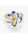 Bague "Enclin Éclatant" Or jaune et Email