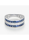 Bague "Enclin Enchanté" Or blanc et Saphir