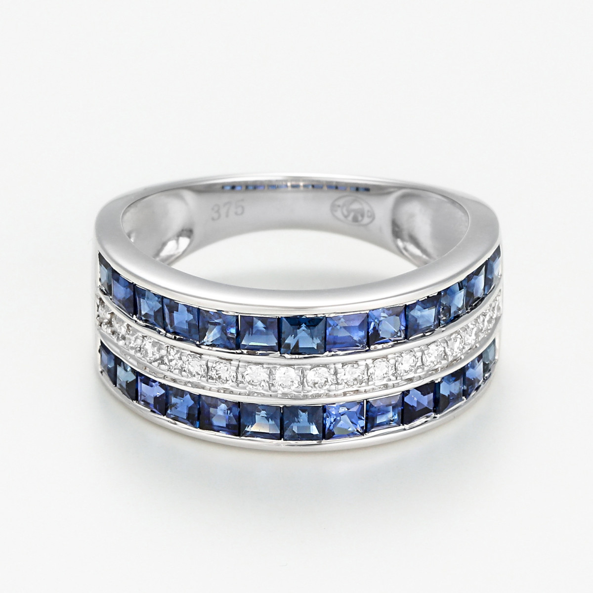 Bague "Enclin Enchanté" Or blanc et Saphir Bague "Enclin Enchanté" Or blanc et Saphir