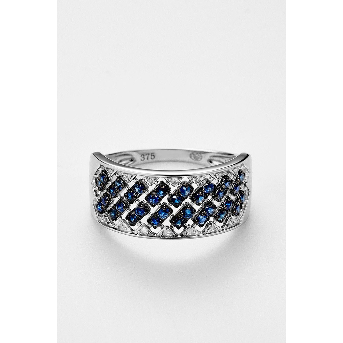 Bague "Enclin Envoûtant" Or blanc et Saphir